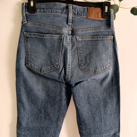 Madewell 10" High Rise Skinny Button Fly Jeans Stretch size 25P - Picture 4 of 7